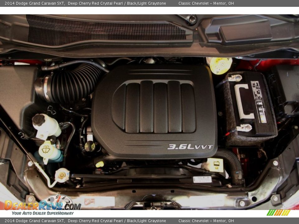 2014 Dodge Grand Caravan SXT Deep Cherry Red Crystal Pearl / Black/Light Graystone Photo #16