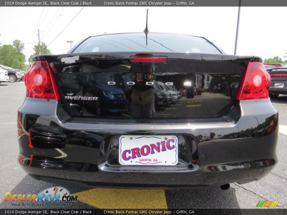 2014 Dodge Avenger SE Black Clear Coat / Black Photo #6