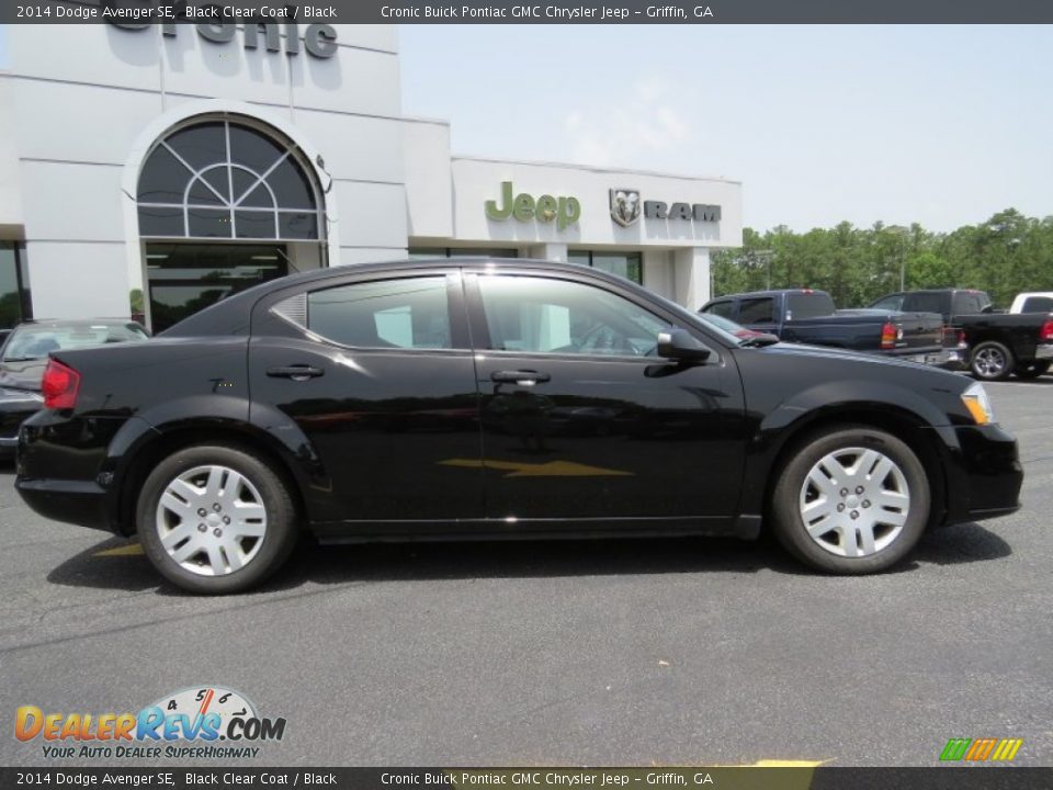 2014 Dodge Avenger SE Black Clear Coat / Black Photo #8