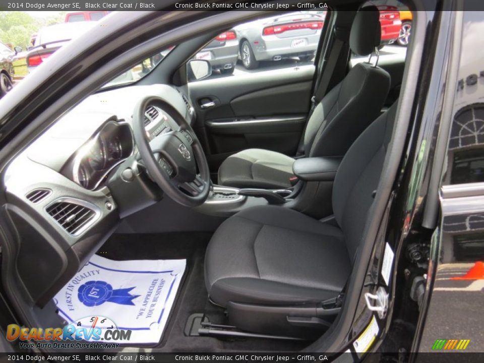 2014 Dodge Avenger SE Black Clear Coat / Black Photo #9