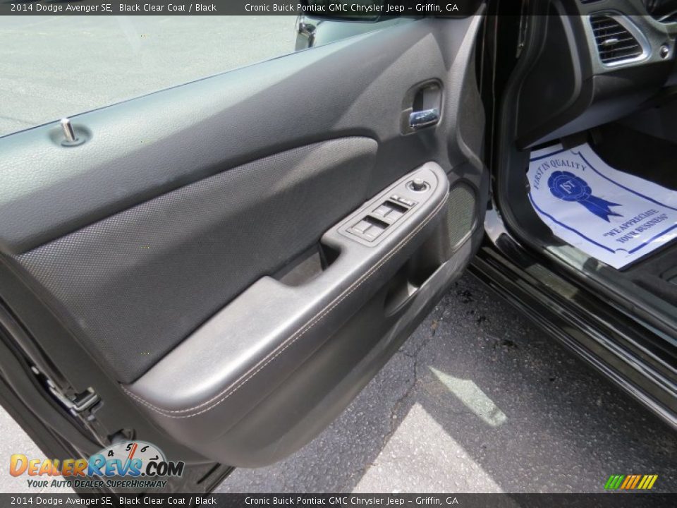 2014 Dodge Avenger SE Black Clear Coat / Black Photo #12