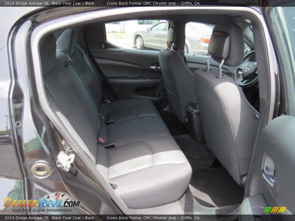2014 Dodge Avenger SE Black Clear Coat / Black Photo #16