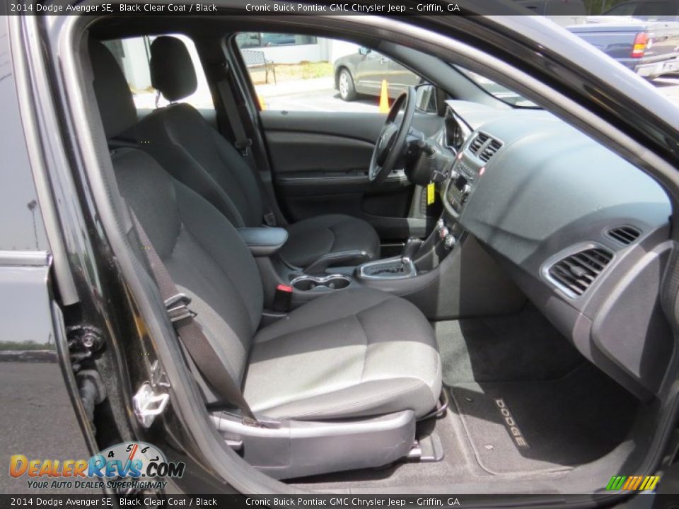 2014 Dodge Avenger SE Black Clear Coat / Black Photo #17