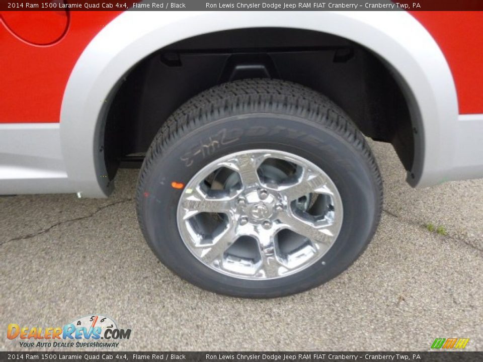 2014 Ram 1500 Laramie Quad Cab 4x4 Flame Red / Black Photo #9