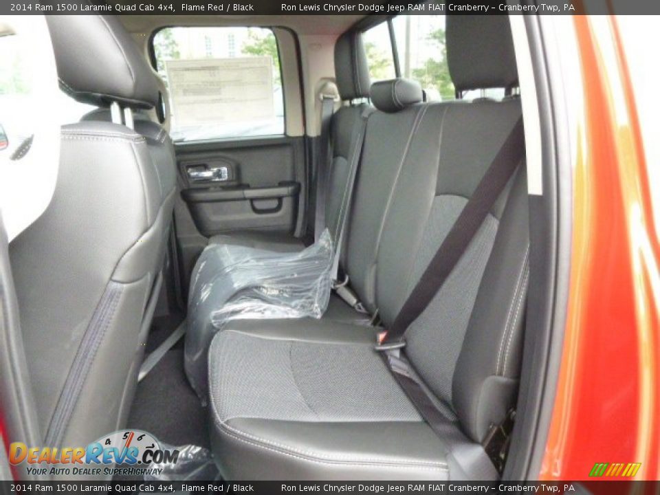 2014 Ram 1500 Laramie Quad Cab 4x4 Flame Red / Black Photo #11