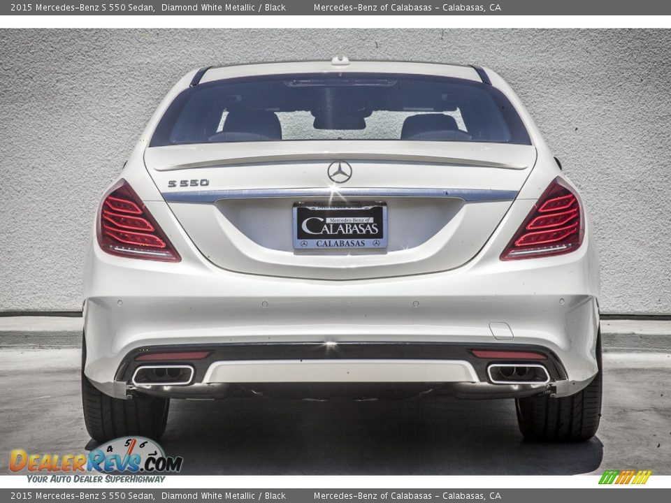 2015 Mercedes-Benz S 550 Sedan Diamond White Metallic / Black Photo #3