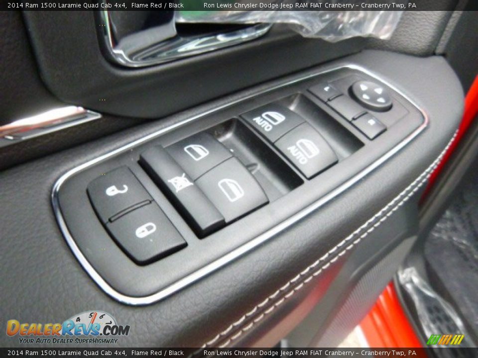 2014 Ram 1500 Laramie Quad Cab 4x4 Flame Red / Black Photo #14