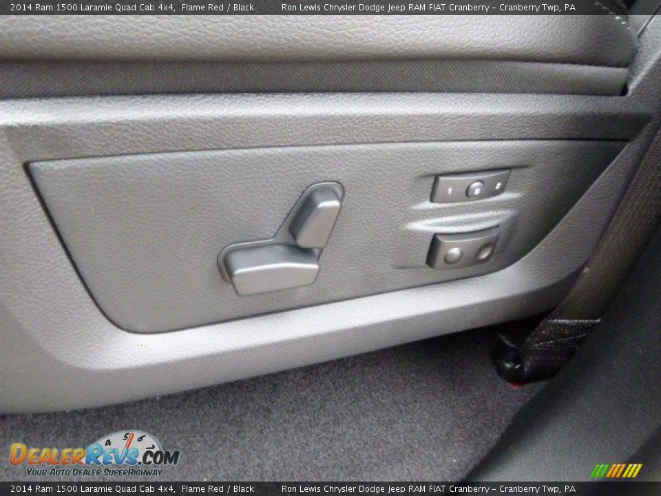 2014 Ram 1500 Laramie Quad Cab 4x4 Flame Red / Black Photo #15