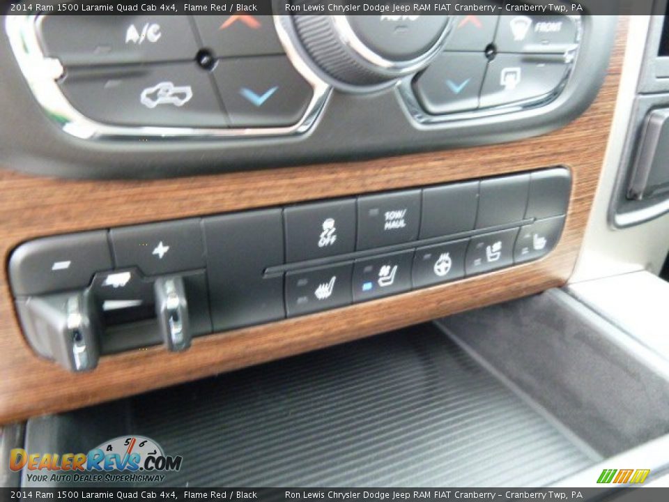2014 Ram 1500 Laramie Quad Cab 4x4 Flame Red / Black Photo #18