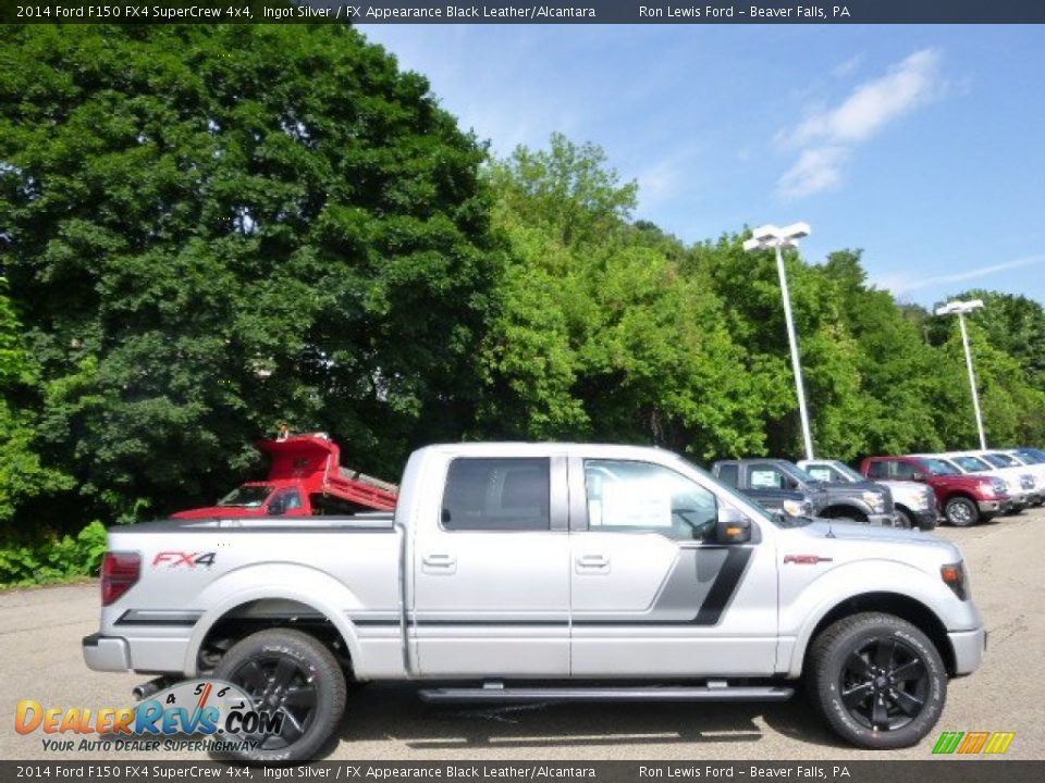 2014 Ford F150 FX4 SuperCrew 4x4 Ingot Silver / FX Appearance Black Leather/Alcantara Photo #1