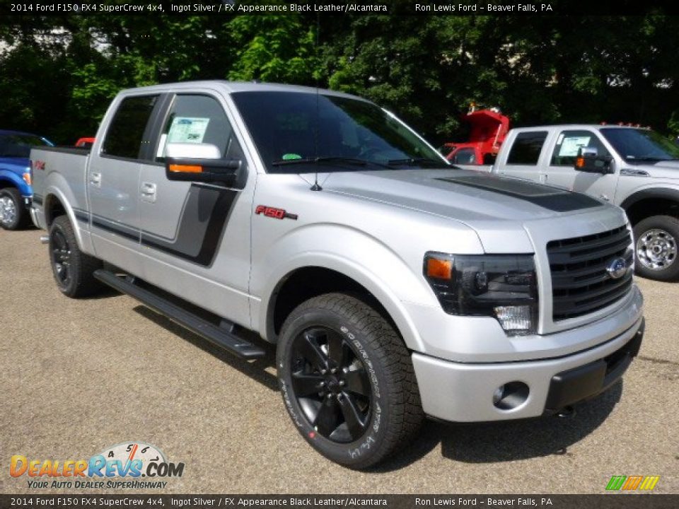 2014 Ford F150 FX4 SuperCrew 4x4 Ingot Silver / FX Appearance Black Leather/Alcantara Photo #2