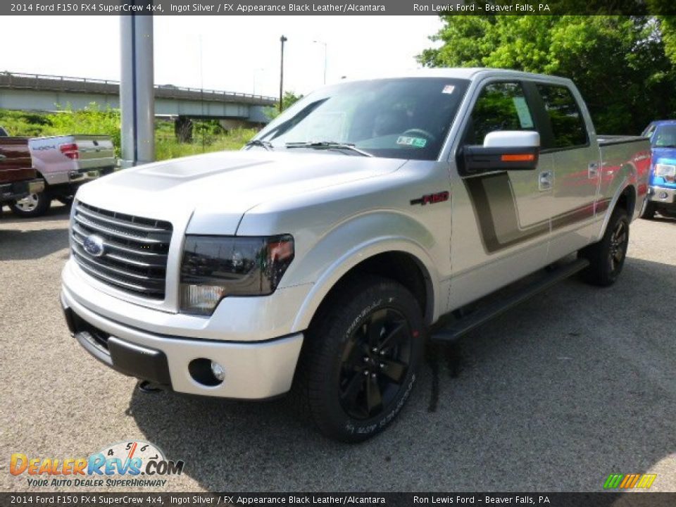 2014 Ford F150 FX4 SuperCrew 4x4 Ingot Silver / FX Appearance Black Leather/Alcantara Photo #4