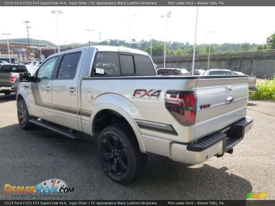 2014 Ford F150 FX4 SuperCrew 4x4 Ingot Silver / FX Appearance Black Leather/Alcantara Photo #6