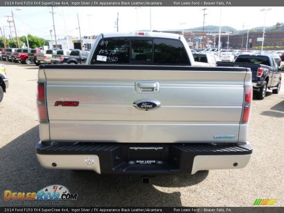 2014 Ford F150 FX4 SuperCrew 4x4 Ingot Silver / FX Appearance Black Leather/Alcantara Photo #7