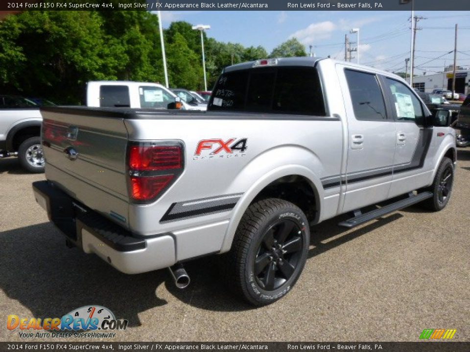 2014 Ford F150 FX4 SuperCrew 4x4 Ingot Silver / FX Appearance Black Leather/Alcantara Photo #8