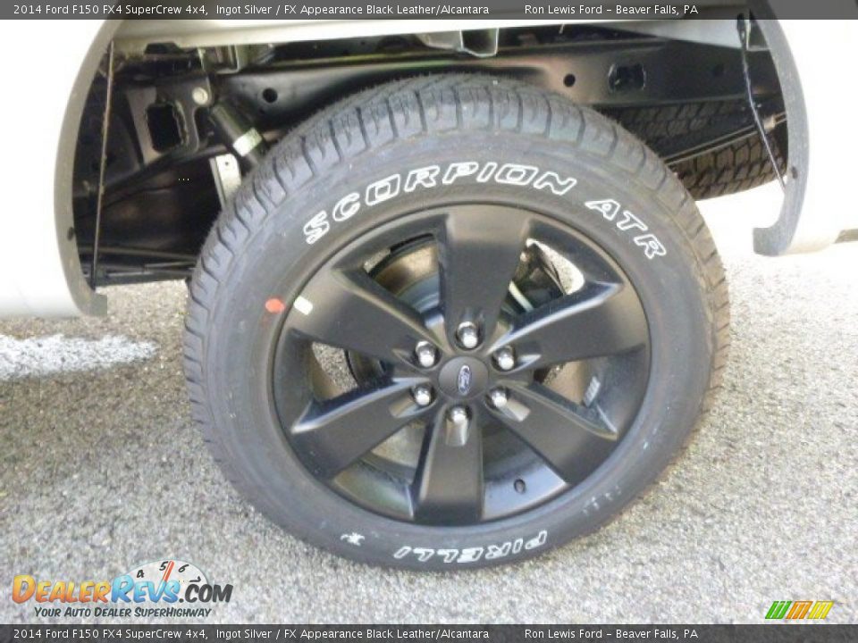 2014 Ford F150 FX4 SuperCrew 4x4 Ingot Silver / FX Appearance Black Leather/Alcantara Photo #9