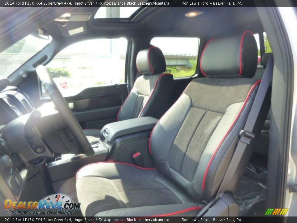 2014 Ford F150 FX4 SuperCrew 4x4 Ingot Silver / FX Appearance Black Leather/Alcantara Photo #10