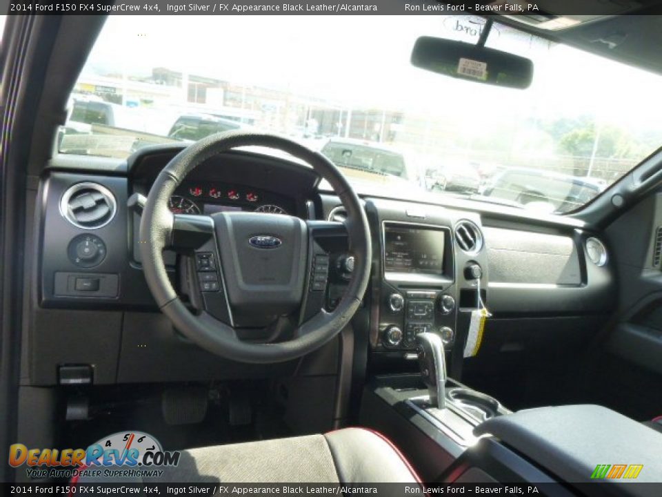 2014 Ford F150 FX4 SuperCrew 4x4 Ingot Silver / FX Appearance Black Leather/Alcantara Photo #12