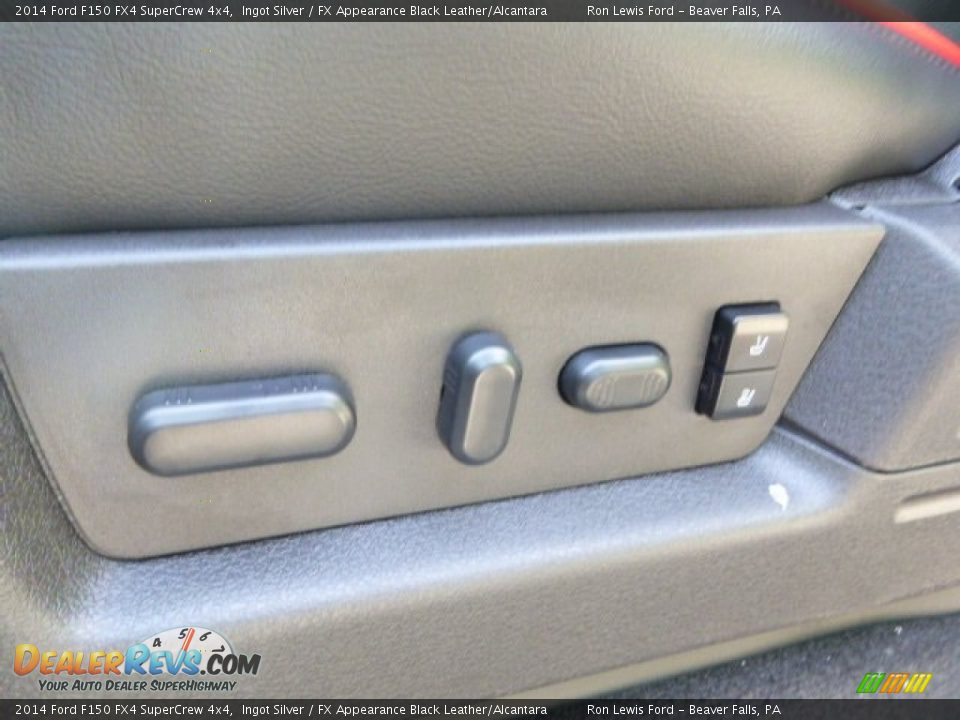 2014 Ford F150 FX4 SuperCrew 4x4 Ingot Silver / FX Appearance Black Leather/Alcantara Photo #14