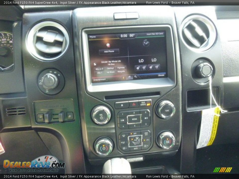 2014 Ford F150 FX4 SuperCrew 4x4 Ingot Silver / FX Appearance Black Leather/Alcantara Photo #15