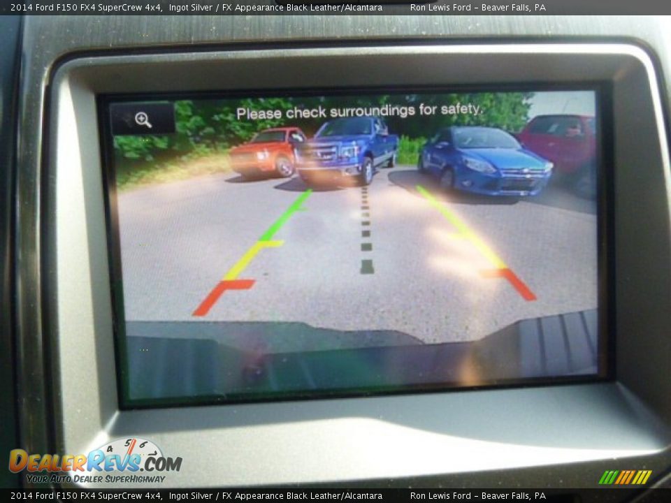 2014 Ford F150 FX4 SuperCrew 4x4 Ingot Silver / FX Appearance Black Leather/Alcantara Photo #17