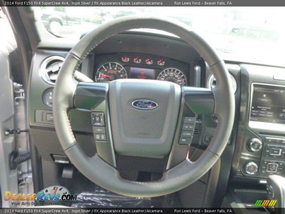 2014 Ford F150 FX4 SuperCrew 4x4 Ingot Silver / FX Appearance Black Leather/Alcantara Photo #19