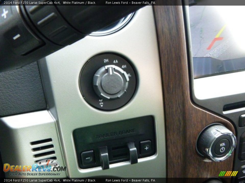 2014 Ford F150 Lariat SuperCab 4x4 White Platinum / Black Photo #18