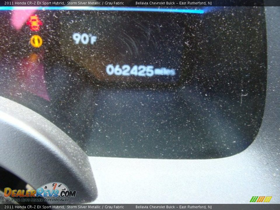 2011 Honda CR-Z EX Sport Hybrid Storm Silver Metallic / Gray Fabric Photo #10