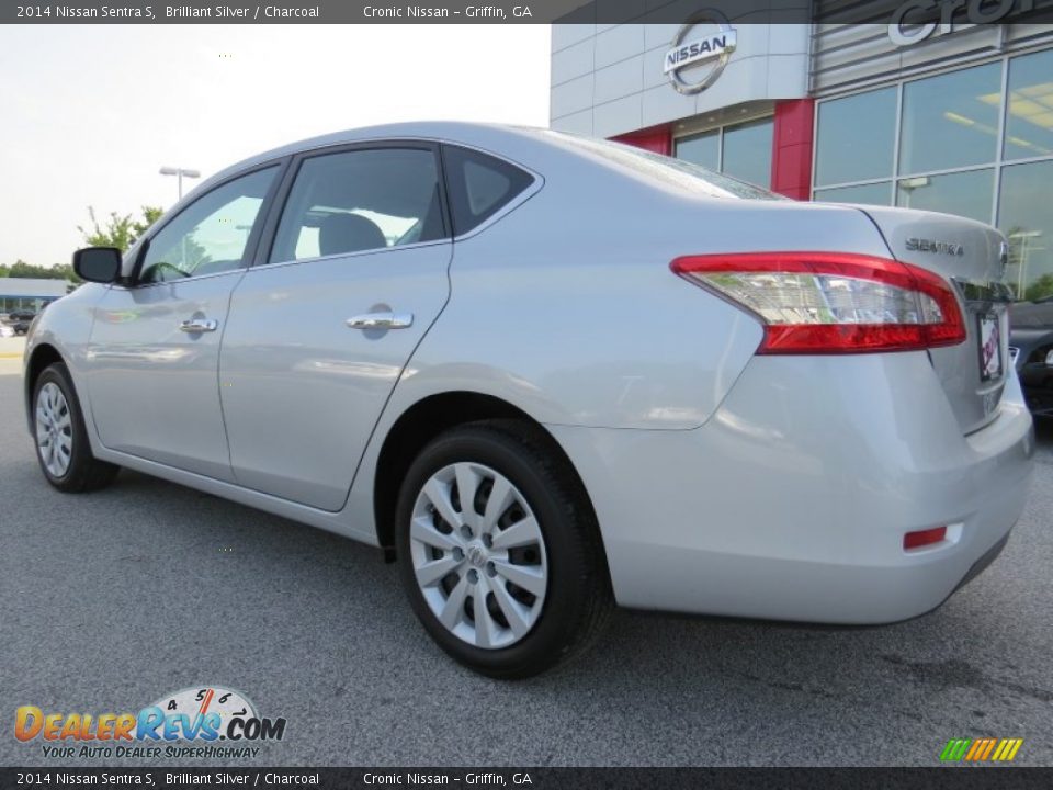 2014 Nissan Sentra S Brilliant Silver / Charcoal Photo #3