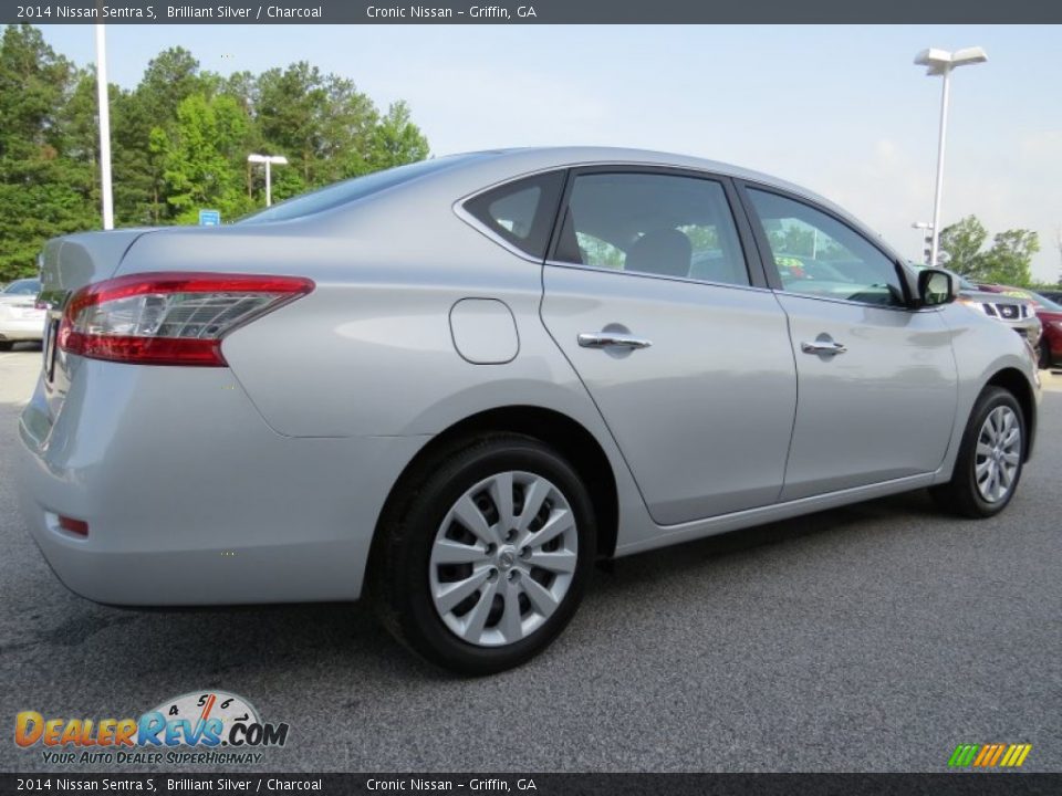 2014 Nissan Sentra S Brilliant Silver / Charcoal Photo #5