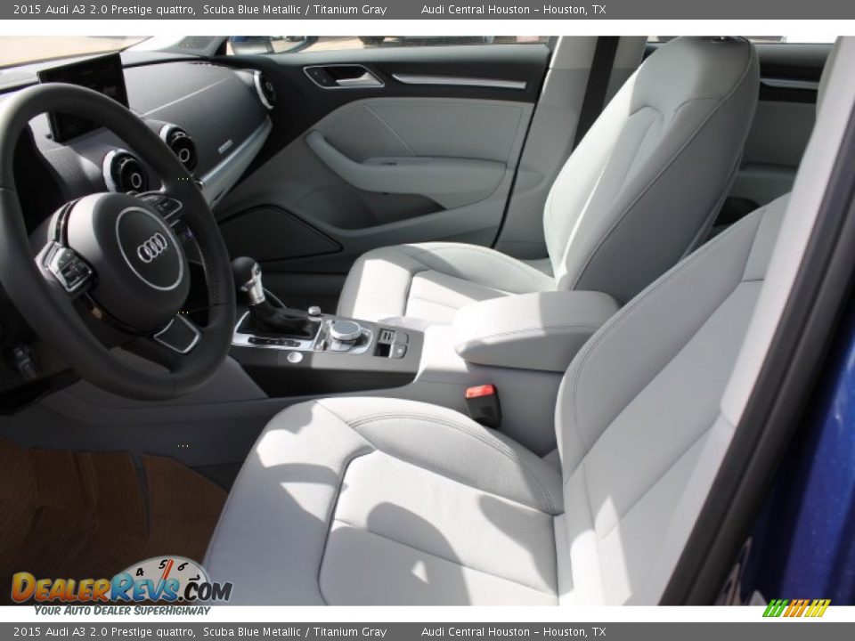 2015 Audi A3 2.0 Prestige quattro Scuba Blue Metallic / Titanium Gray Photo #9