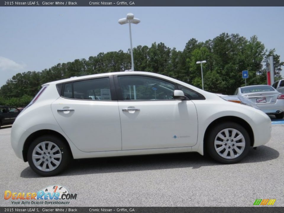 Glacier White 2015 Nissan LEAF S Photo #6