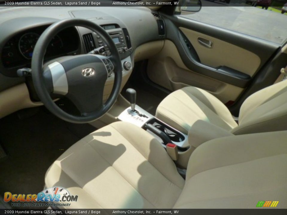 2009 Hyundai Elantra GLS Sedan Laguna Sand / Beige Photo #15
