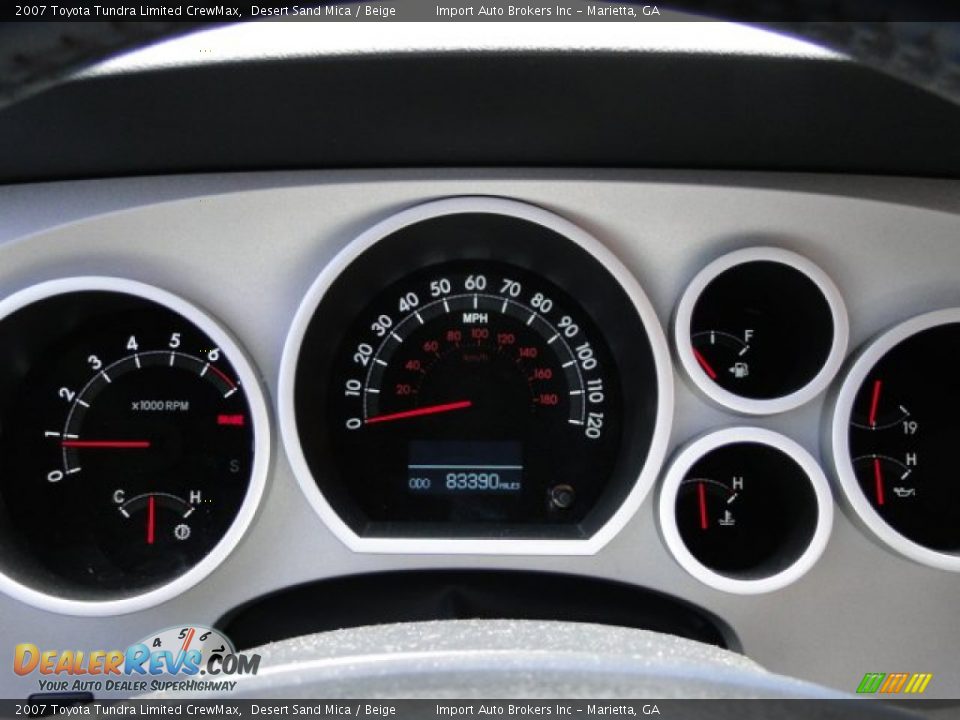 2007 Toyota Tundra Limited CrewMax Gauges Photo #15