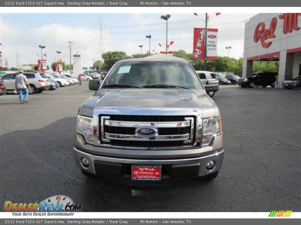 2013 Ford F150 XLT SuperCrew Sterling Gray Metallic / Steel Gray Photo #2
