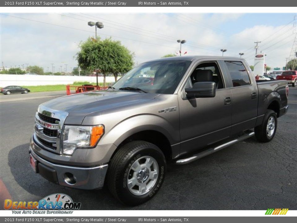 2013 Ford F150 XLT SuperCrew Sterling Gray Metallic / Steel Gray Photo #3