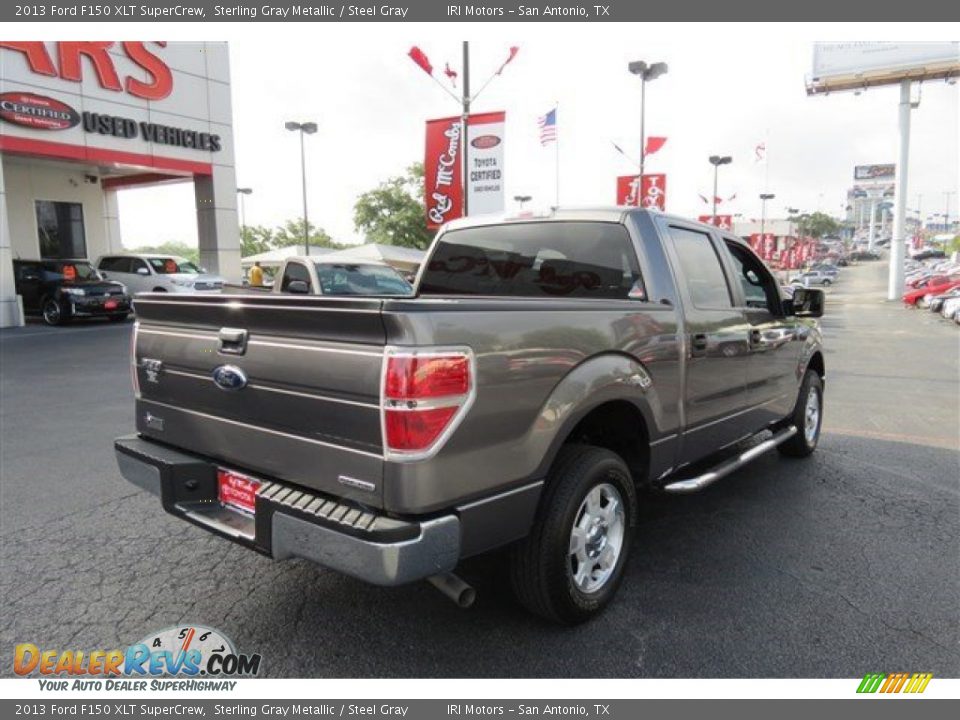 2013 Ford F150 XLT SuperCrew Sterling Gray Metallic / Steel Gray Photo #7