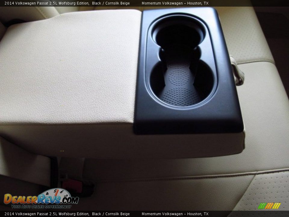 2014 Volkswagen Passat 2.5L Wolfsburg Edition Black / Cornsilk Beige Photo #14