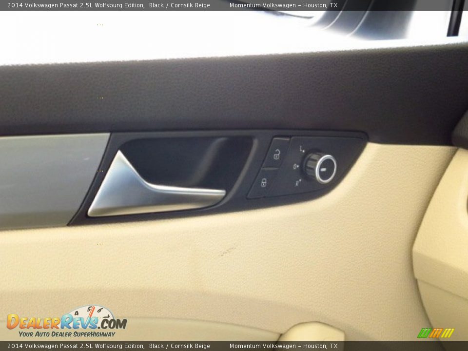 2014 Volkswagen Passat 2.5L Wolfsburg Edition Black / Cornsilk Beige Photo #15