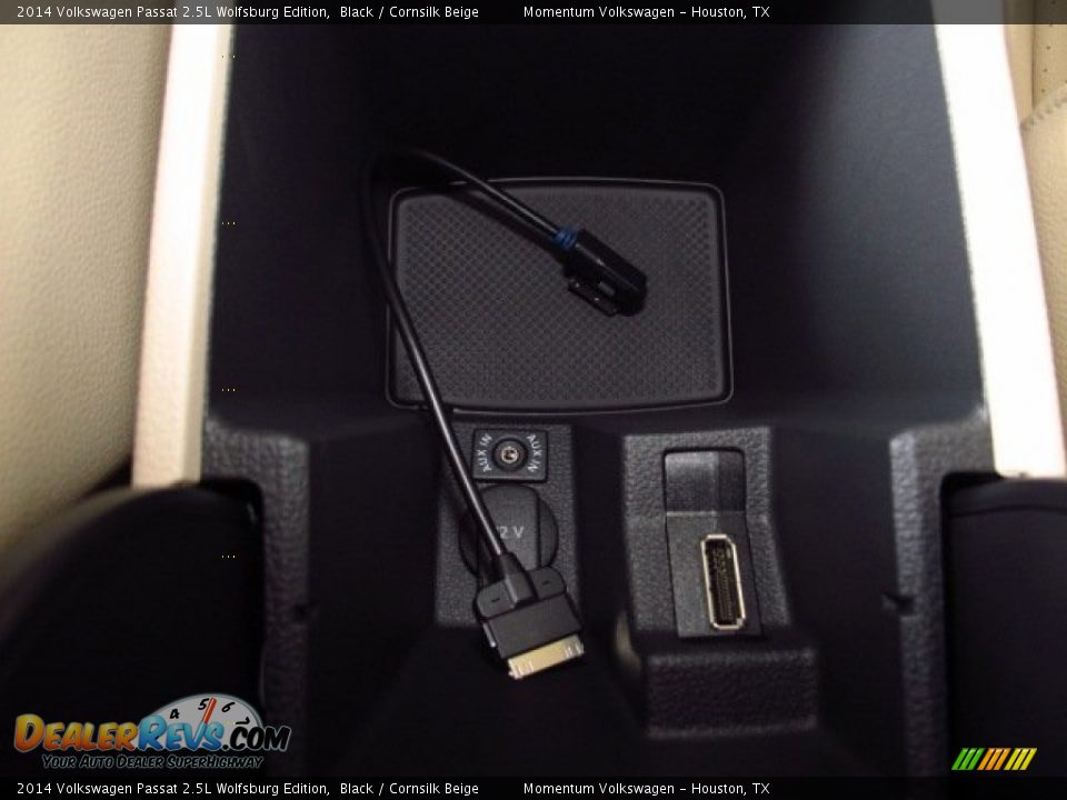2014 Volkswagen Passat 2.5L Wolfsburg Edition Black / Cornsilk Beige Photo #18