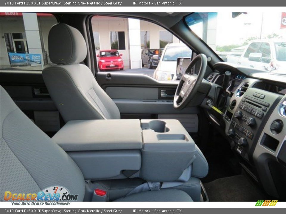 2013 Ford F150 XLT SuperCrew Sterling Gray Metallic / Steel Gray Photo #13
