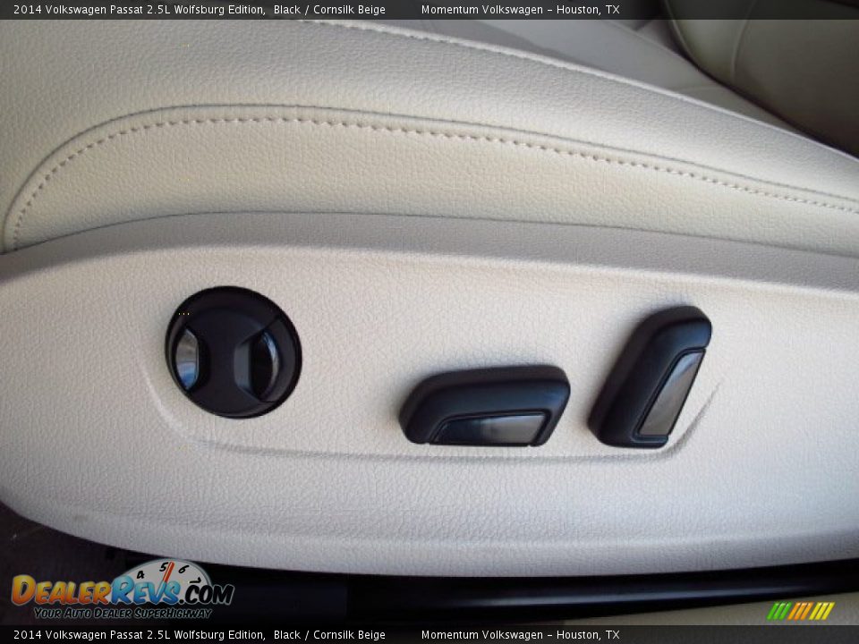 2014 Volkswagen Passat 2.5L Wolfsburg Edition Black / Cornsilk Beige Photo #20