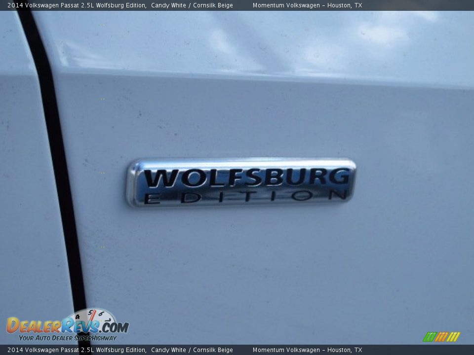2014 Volkswagen Passat 2.5L Wolfsburg Edition Candy White / Cornsilk Beige Photo #8