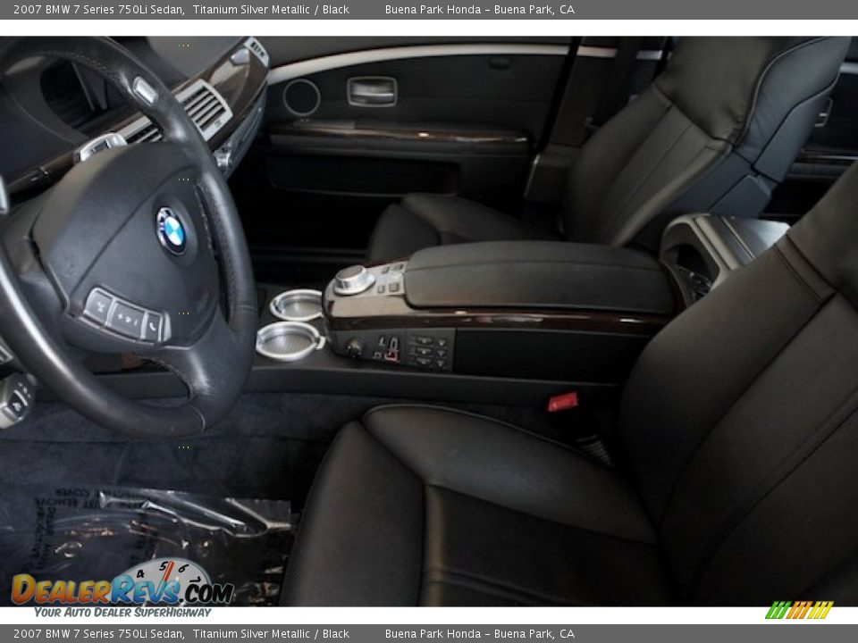 2007 BMW 7 Series 750Li Sedan Titanium Silver Metallic / Black Photo #3