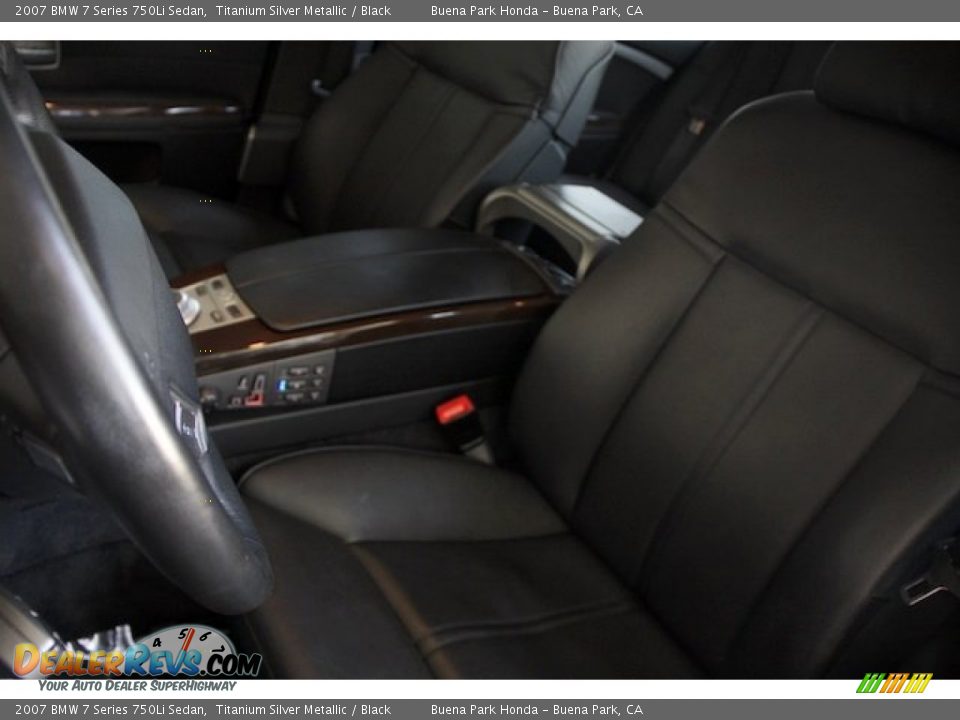 2007 BMW 7 Series 750Li Sedan Titanium Silver Metallic / Black Photo #15