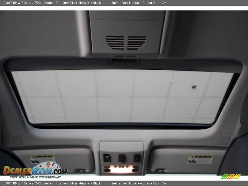2007 BMW 7 Series 750Li Sedan Titanium Silver Metallic / Black Photo #17
