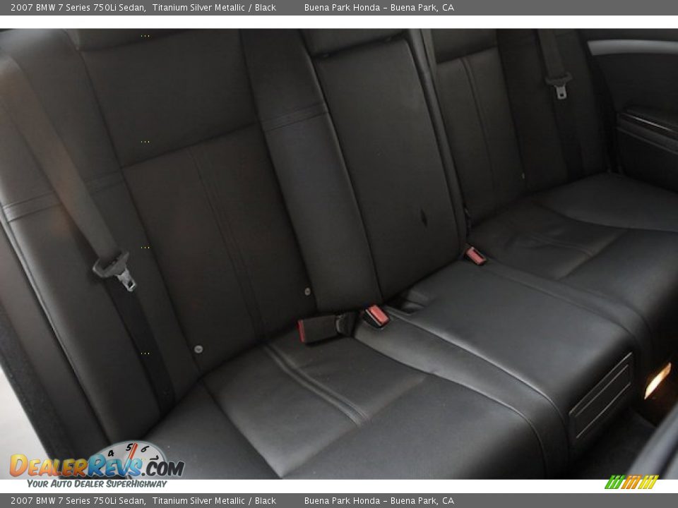 2007 BMW 7 Series 750Li Sedan Titanium Silver Metallic / Black Photo #21