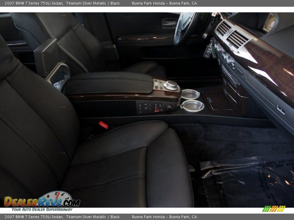 2007 BMW 7 Series 750Li Sedan Titanium Silver Metallic / Black Photo #22