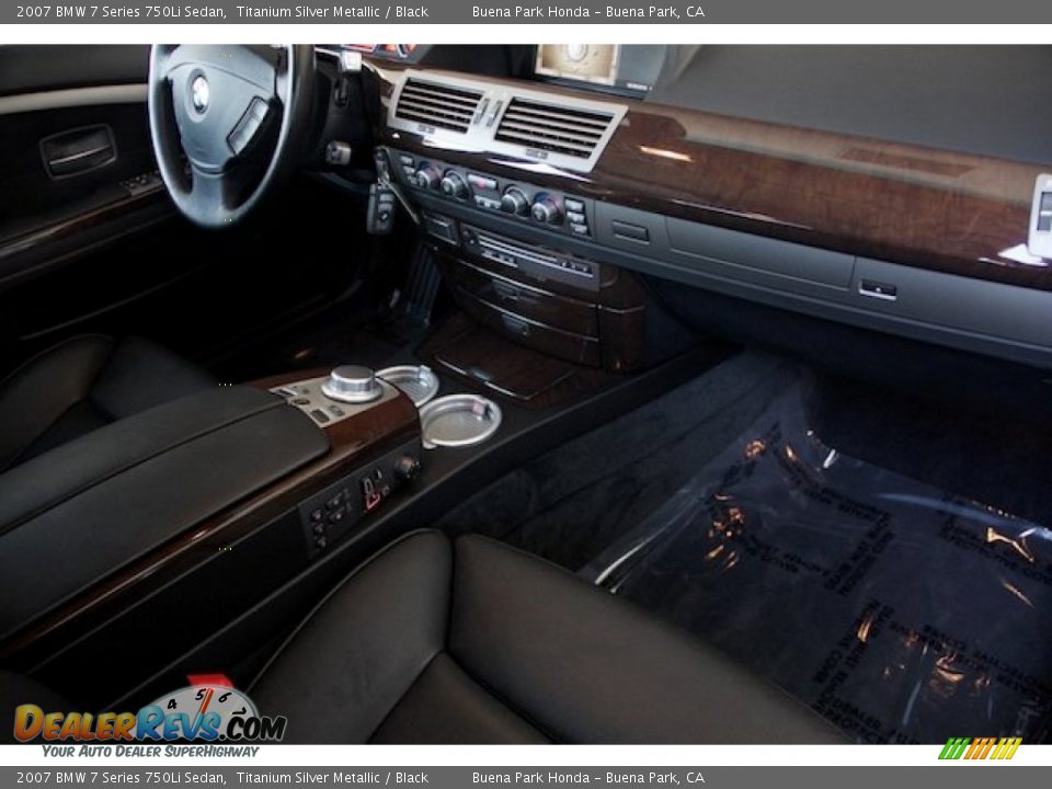 2007 BMW 7 Series 750Li Sedan Titanium Silver Metallic / Black Photo #23