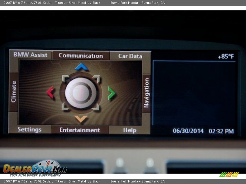 2007 BMW 7 Series 750Li Sedan Titanium Silver Metallic / Black Photo #25